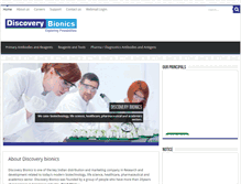 Tablet Screenshot of discoverybionics.com